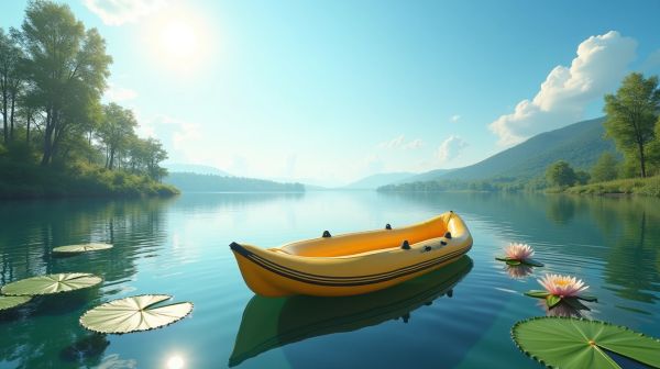 Nachhaltig paddeln mit einem Kajak aufblasbar für 2 Personen